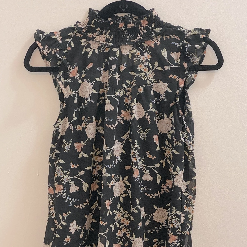 Floral Sleeveless Top